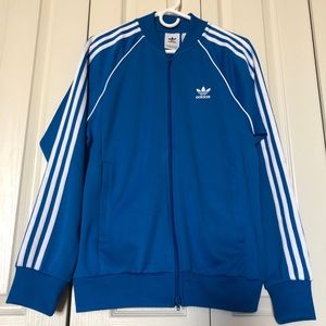 Adidas SST jacket in blue size medium